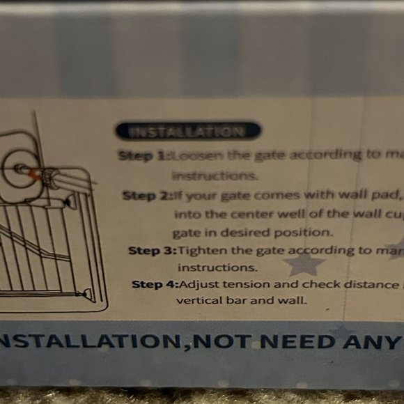 Baby Gate Extender Wall Protector for Presure Mount Gates Black (4) (NEW) - Picture 3 of 4